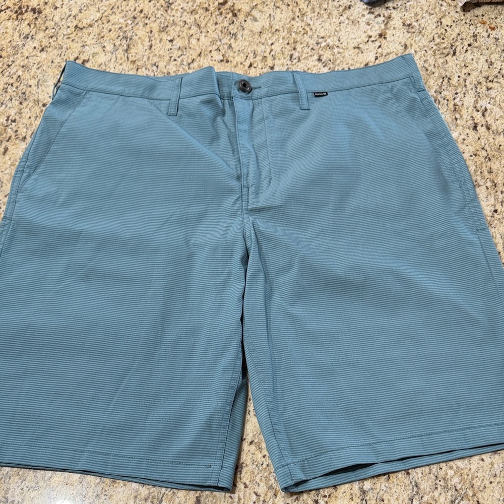 Hurley Men's Blue Flat Front Shorts